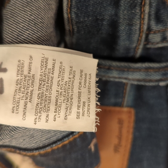 Madewell 10" High-Rise Skinny Jeans in Danny Wash TENCEL (Sz Petite 27) - Picture 9 of 10